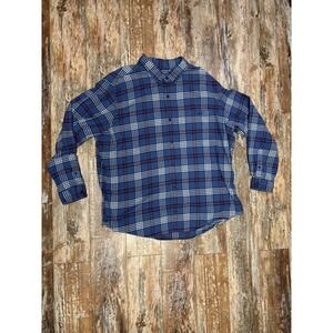 Mens Vineyard Vines Classic Longshore Shirt Size 3XB Big & Tall Plaid Blue